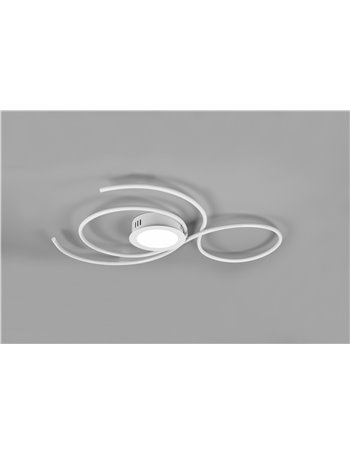 Jive plafoniera led bianca con telecomando multifunzione l.80cm Moderno LED