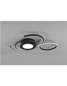 Jive plafoniera led nera con telecomando multifunzione l.50cm Moderno LED