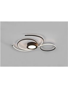 Jive plafoniera led nera con telecomando multifunzione l.80cm Moderno LED 2