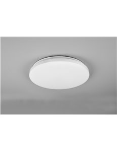 Kira plafoniera led diffusore bianco effetto stelle rgb e telecomando multifunzione d.40cm Moderno LED