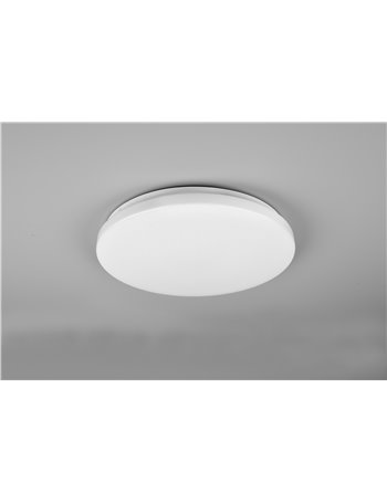 Kira plafoniera led diffusore bianco effetto stelle rgb e telecomando multifunzione d.40cm Moderno LED