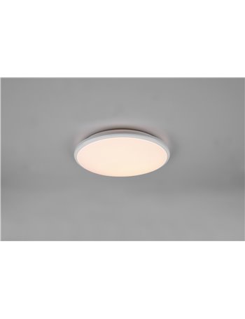 Limbus plafoniera led bordo bianco con dimmerazione con interruttore d.35cm Moderno LED