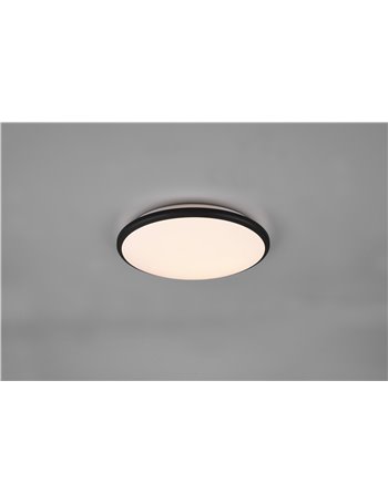 Limbus plafoniera led bordo nero con dimmerazione con interruttore d.35cm Moderno LED
