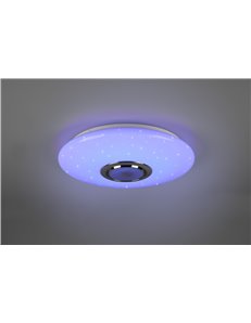 Musica plafoniera led diffusore bianco con cassa bluetooth rgb e telecomando multifunzione d.41cm Moderno LED