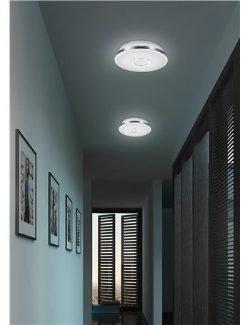 Osaka plafoniera led rotonda effetto cielo stellato 3 intensita' 3.000k d. 21cm Moderno LED