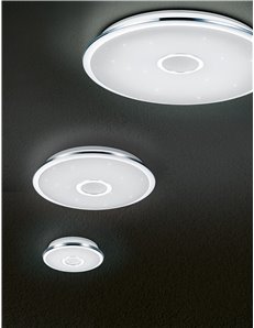 Osaka plafoniera led rotonda effetto cielo stellato con telecomando Da 3.000k a 6.000k d. 42cm Moderno LED 2