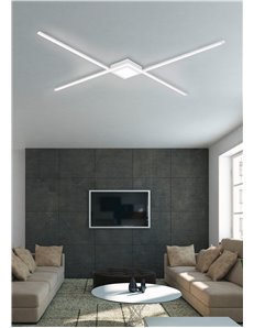 Oxford plafoniera-applique ad  x  bianca l. 102cm Moderno LED
