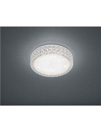 Pegasus plafoniera led effetto cielo stellato bordo trasparente d.28 Moderno LED