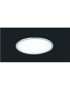Phoenix plafoniera led tonda dimmerabile acciaio diff. Bianco d. 45 Moderno LED