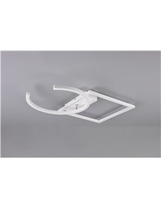 Pivot plafoniera led bianca con snodo ed intensita' regolabile con interruttore l. 54cm Moderno LED 2