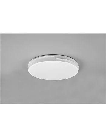 Takoma plafoniera led bordo bianco con telecomando multifunzione d.40cm Moderno LED