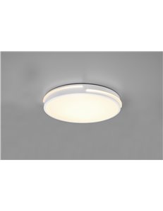 Takoma plafoniera led bordo bianco con telecomando multifunzione d.40cm Moderno LED 2