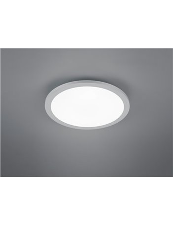 Tiberius plafoniera led rotonda bordo alluminio d. 30cm Moderno LED