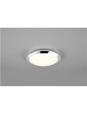 Umberto h2o plafoniera led bordo cromo ip44 d. 29cm Moderno LED