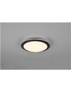 Umberto h2o plafoniera led bordo nero ip44 d. 29cm Moderno LED