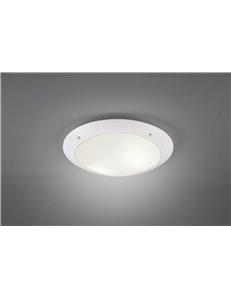 Camaro plafoniera esterno metacrolato bianca d. 33cm ip54 Moderno E27