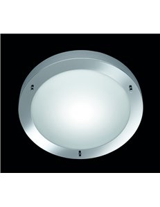 Condus plafoniera bagno tonda  cromata vetro d.32 Moderno E27