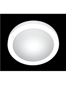 Condus plafoniera bagno tonda bianca vetro d.32 Moderno E27