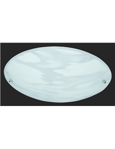 Lana plafoniera vetro decoro alabastro d.25 Moderno E27