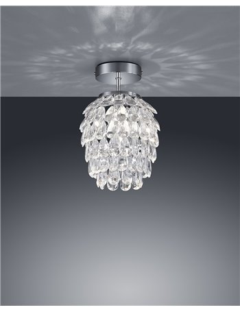 Petty plafoniera gemme trasparenti d.20 Moderno E27