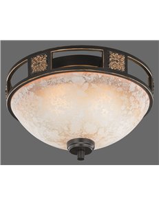 Quinta plaf classica marrone vetro alabastro cm33 Autentico E27
