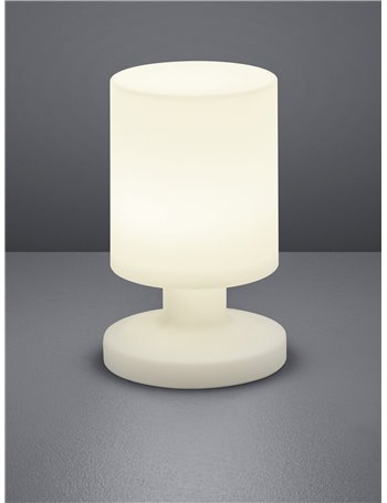 Lora lampada tavolo led da esterno ip44 diffusore cilindro ricaricabile h. 20,5cm d. 13cm Moderno LED