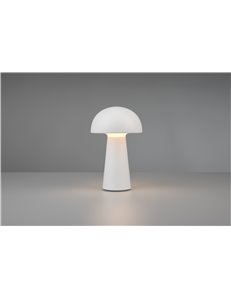 Lennon lampada da appoggio led da esterno fungo ricaricabile usb bianca touch 4 intensita' h. 22cm ip 44  Moderno LED 2