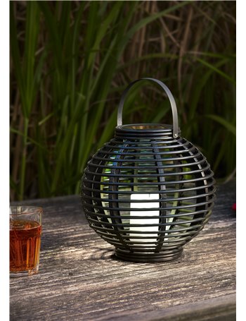 Carmelo lampada da appoggio led da esterno solare ricaricabile con effetto candela ip44 d.22cm Moderno led