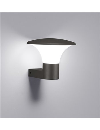 Kongo applique led fungo antracite 27xh 22 Moderno LED