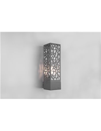 Cooper applique da esterno antracite h. 26cm ip44 Moderno Led
