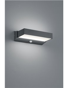 Cuando applique 2 led antracite bi-emissione con sensore movimento l. 23 cm   Moderno LED
