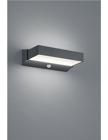 Cuando applique 2 led antracite bi-emissione con sensore movimento l. 23 cm   Moderno LED