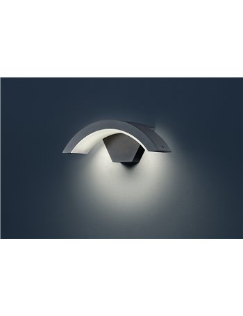 Harlem applique led curva antracite 30x20 Moderno LED
