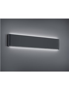 Thames applique da esterno led bi-emissione fusione alluminio antracite opaco ip54 l. 46,5cm Moderno LED