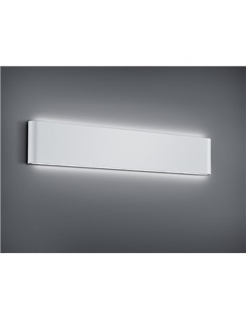 Thames applique da esterno led bi-emissione fusione alluminio bianco opaco ip54 l. 46,5cm Moderno LED