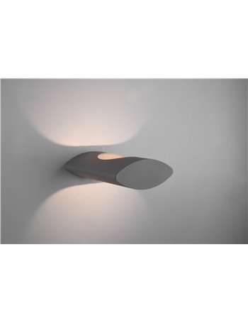 Katun applique led da esterno fusione antracite e oro 18cm p. 21 cm ip54 Moderno Led