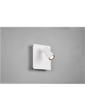Tunga spot led orientabile bianco da esterno h. 12cm ip54 Moderno Led