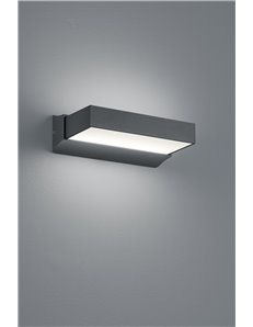 Cuando applique 2 led antracite bi-emissione l. 23 cm   Moderno LED