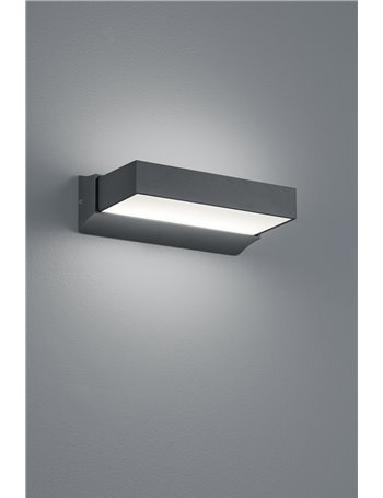 Cuando applique 2 led antracite bi-emissione l. 23 cm   Moderno LED