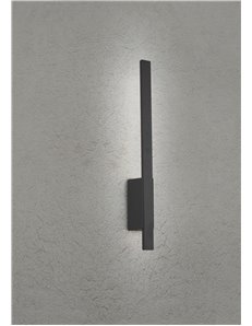 Tawa applique led da esterno bacchetta verticale antracite h. 50cm ip54 Moderno Led