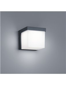 Yangtze applique led quadrata antracite cm12x12 Moderno LED 2