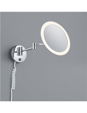 View applique lampada Led bagno con specchio tondo retroilluminato dimmerabile a tocco d.22 Moderno LED