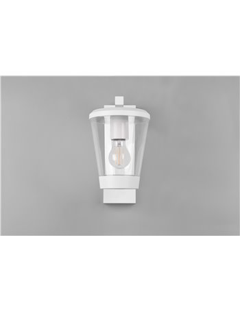 Cavado applique da esterno antracite con diffusore trasparente ip44 h. 28cm  E27