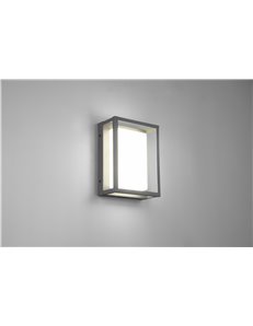 Witham applique led da esterno antracite con regolazione luce calda-fredda ip54 h. 24cm  LED 2