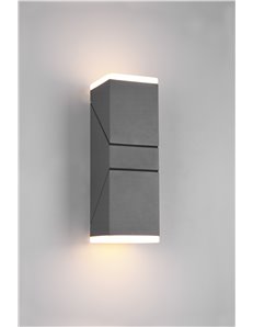 Avon applique led da esterno antracite 2 diffusori orientabili ip54 h. 28cm  LED 2
