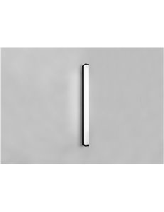 Fabio applique led nero ip44 l. 80cm Moderno led
