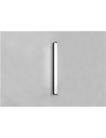 Fabio applique led nero ip44 l. 80cm Moderno led