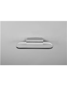 Gianni applique led cromo con interruttore ip44 l. 40cm Moderno led
