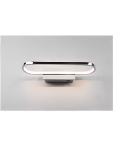 Gianni applique led cromo con interruttore ip44 l. 40cm Moderno led 2