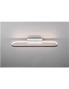 Gianni applique led cromo con interruttore ip44 l. 60cm Moderno led